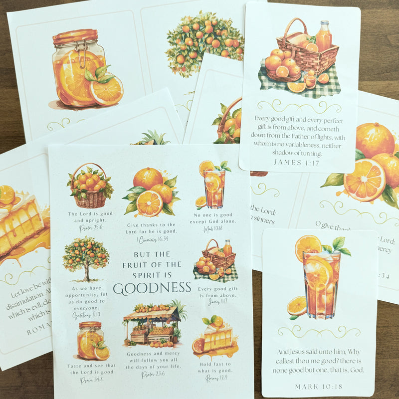 The Fruit of Goodness Printables