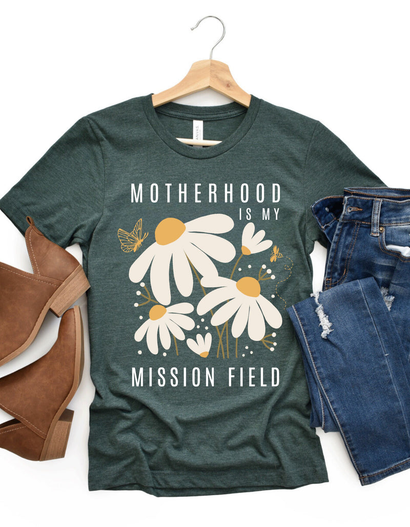 PRE-ORDER 'Motherhood is My Mission Field' T-Shirt