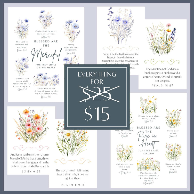 The Beatitudes Scripture Bundle